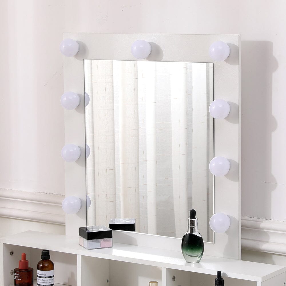 145cm H Makeup Dressing Table with Lighted Mirror - House Comfort