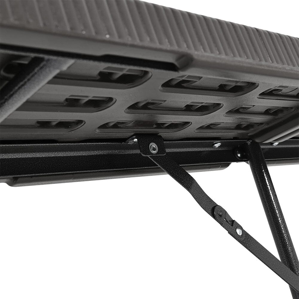 2 pcs Portable Outdoor Folding Chairs Rattan Plastic Black Dining Chairs - House Comfort