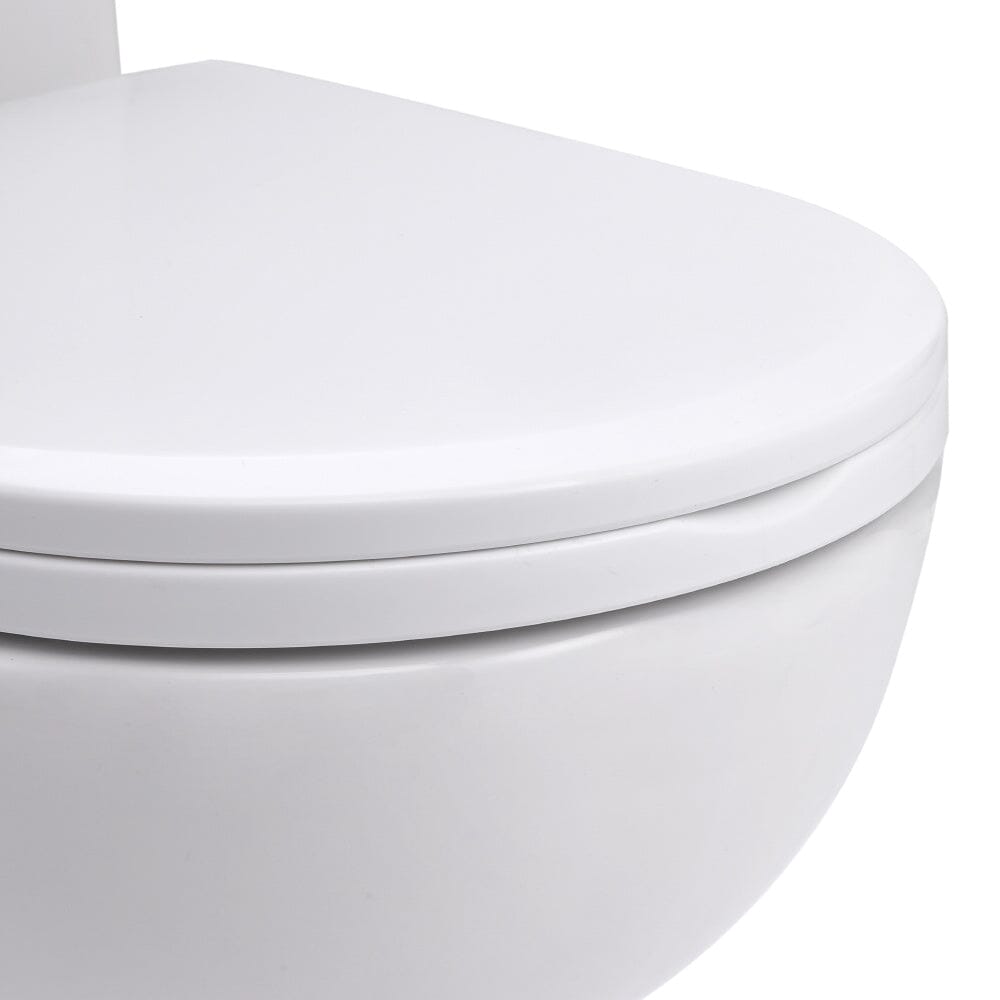 63cm D Comfortable 2 - Piece Elongated Toilet with Dual Flush - House Comfort