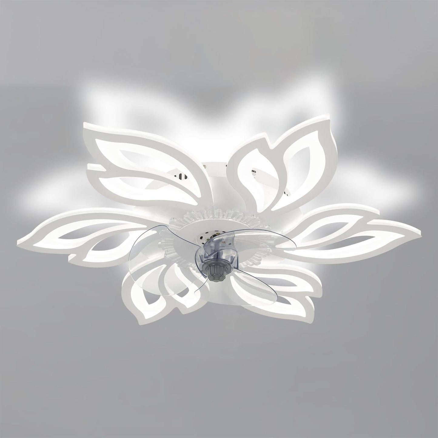 65cm Dia. Modern Flower Shape Ceiling Fan with Light - House Comfort