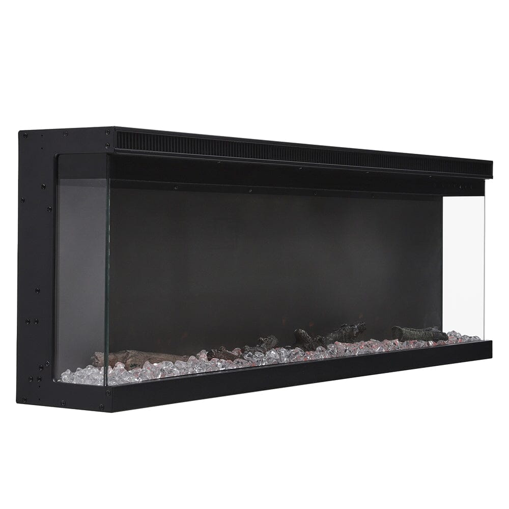 70/80 - Inch 3 - Sided Wall Mounted Electric Fireplace 9 Flame Colours - House Comfort