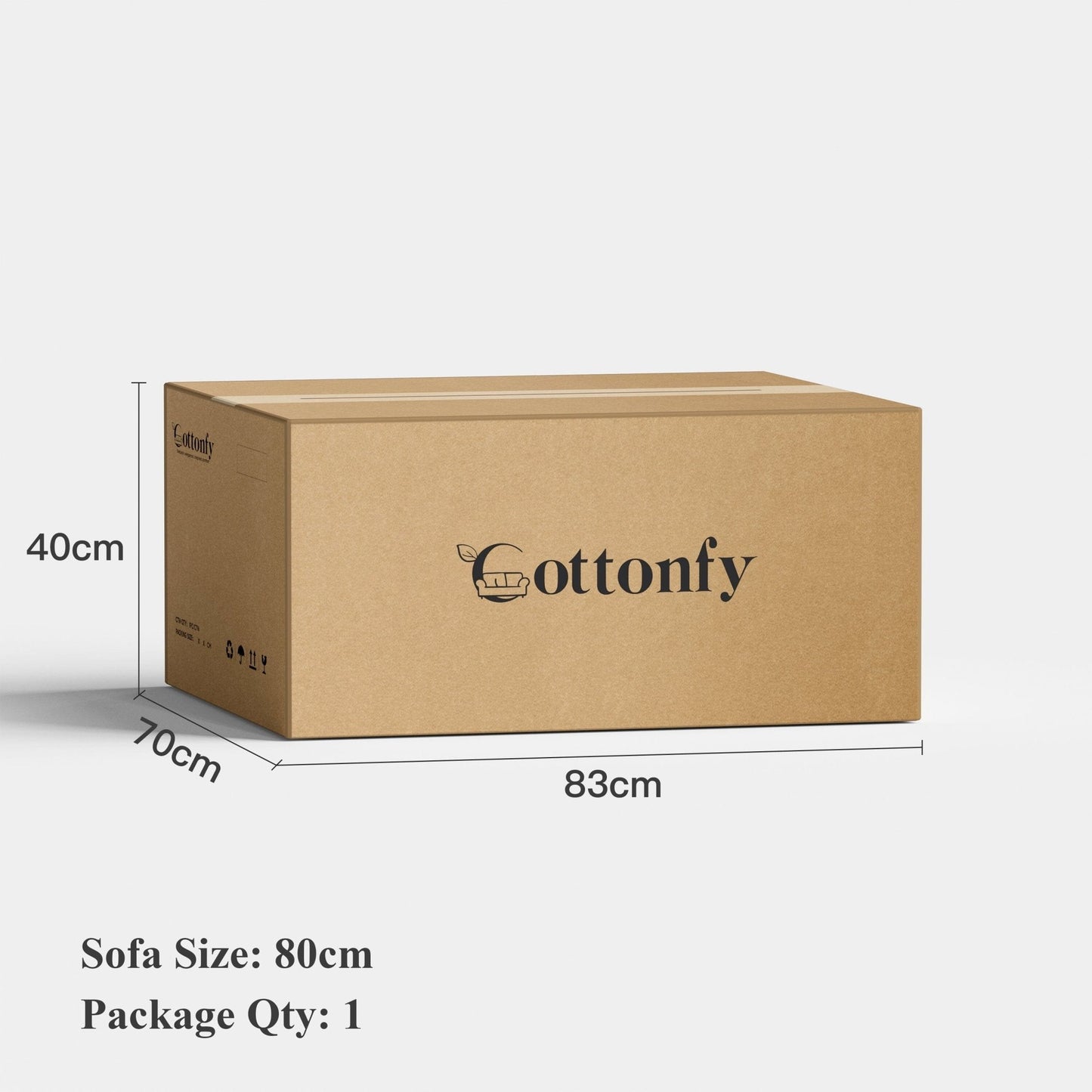 Cottonfy Cat - Scratch Resistant Fabric Elephant Ears Style Corner Sofa - House Comfort