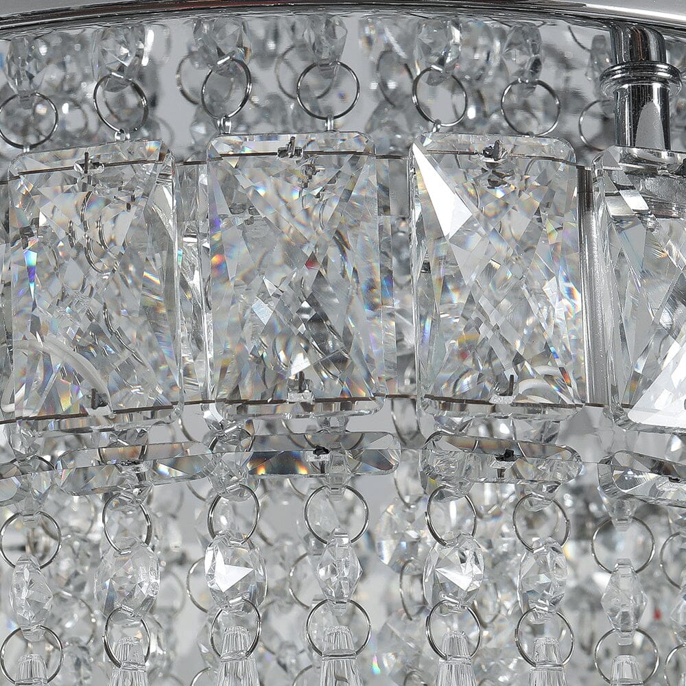 Elegant Crystal Round Ceiling Light - House Comfort