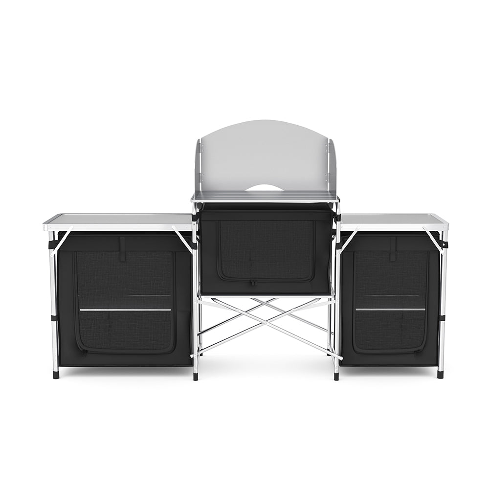 Foldable Camping Kitchen Stand with Wind Shield - House Comfort