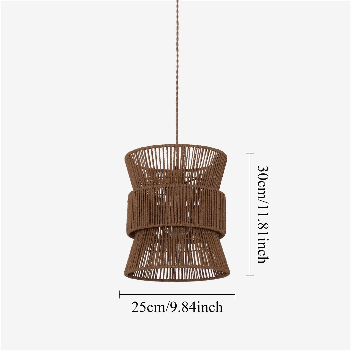 Lightsin Artisanal Handwoven Eco - Friendly Circular Pendant Light - House Comfort