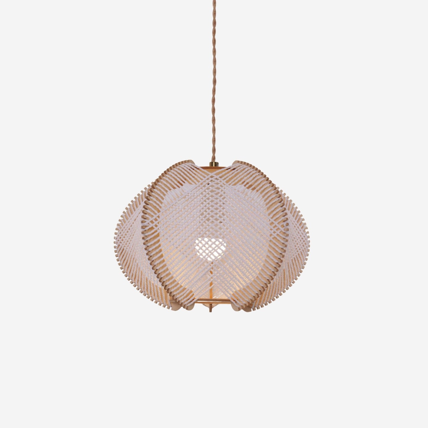Lightsin Charming Ceiling Light Rustic Elegance with Paper Rope - House Comfort