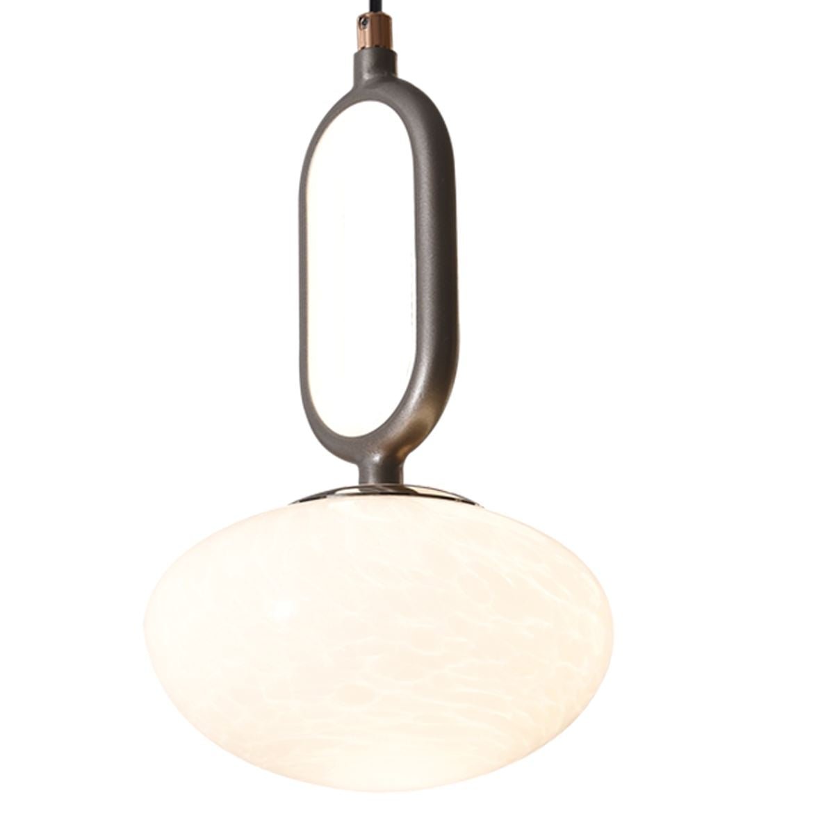 Lightsin Cloud Glass Pendant Light with Tri - Colour LED and Metal Frame - House Comfort