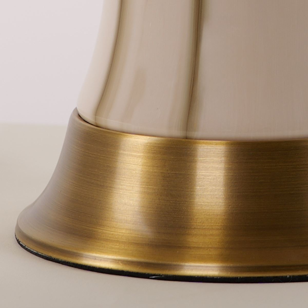 Lightsin Desk Lamp with Black Gold Gradient Glazed Ceramic Vase Design - House Comfort