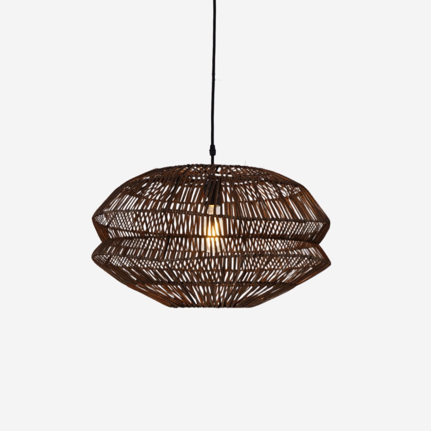 Lightsin Eco Friendly Rattan Pendant Light Handwoven Rustic Farmhouse Ceiling Light - House Comfort