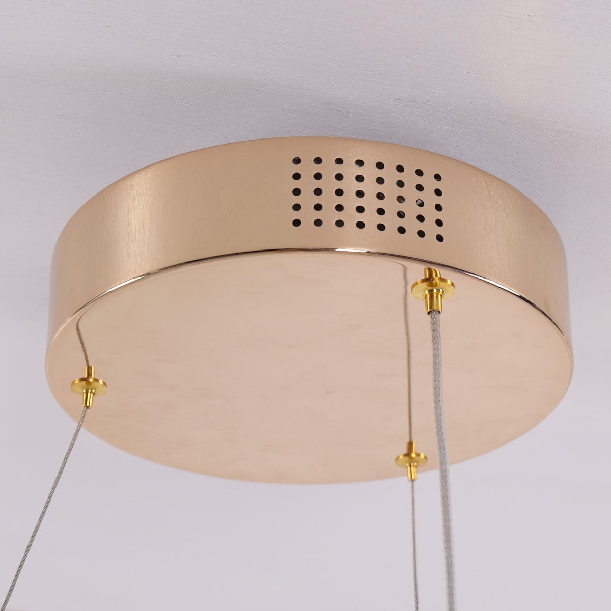 Lightsin Modern LED Pendant Ceiling Light with Cascading Gold Acrylic Curves - House Comfort