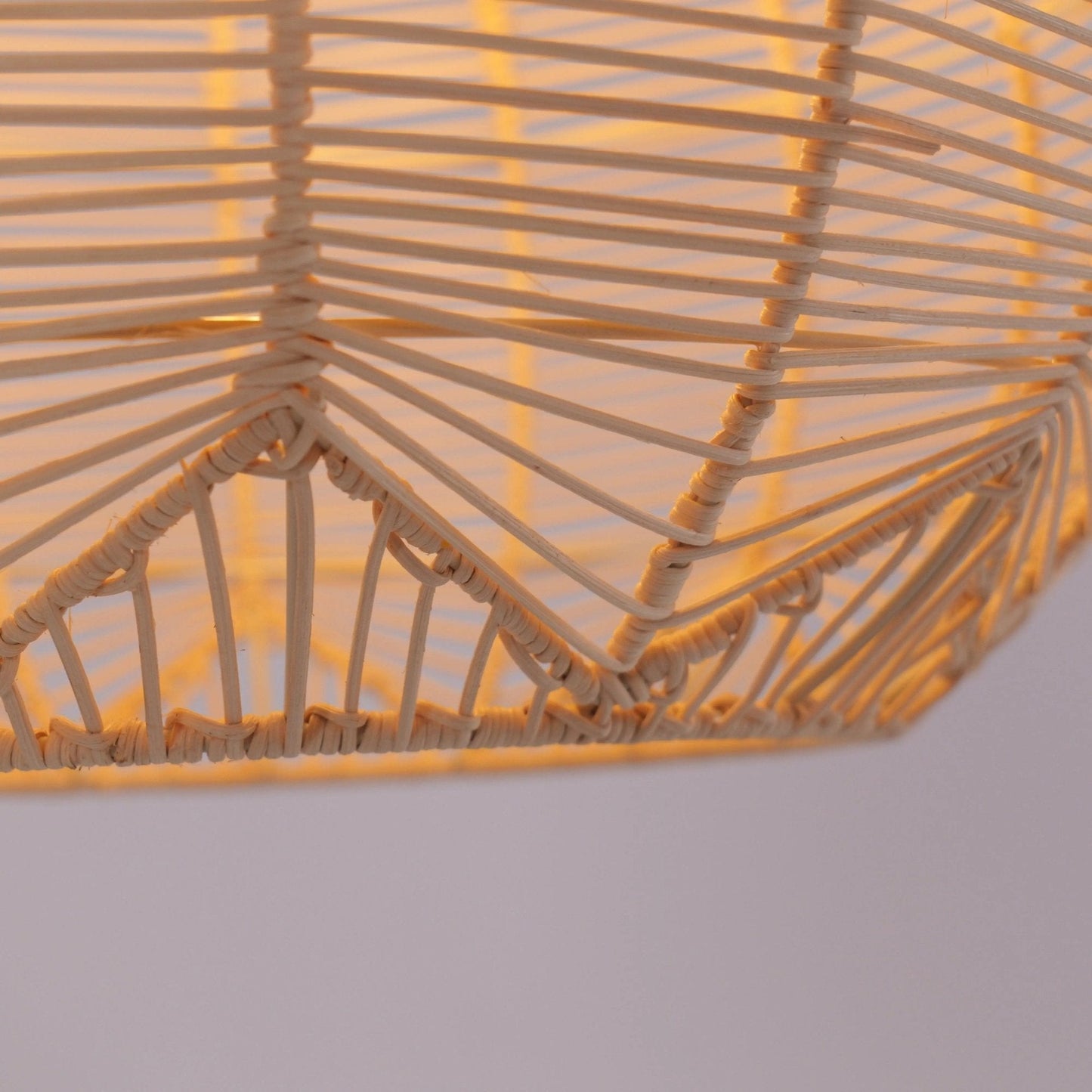 Lightsin Open - Gourd Japanese Rattan Pendant Light - House Comfort