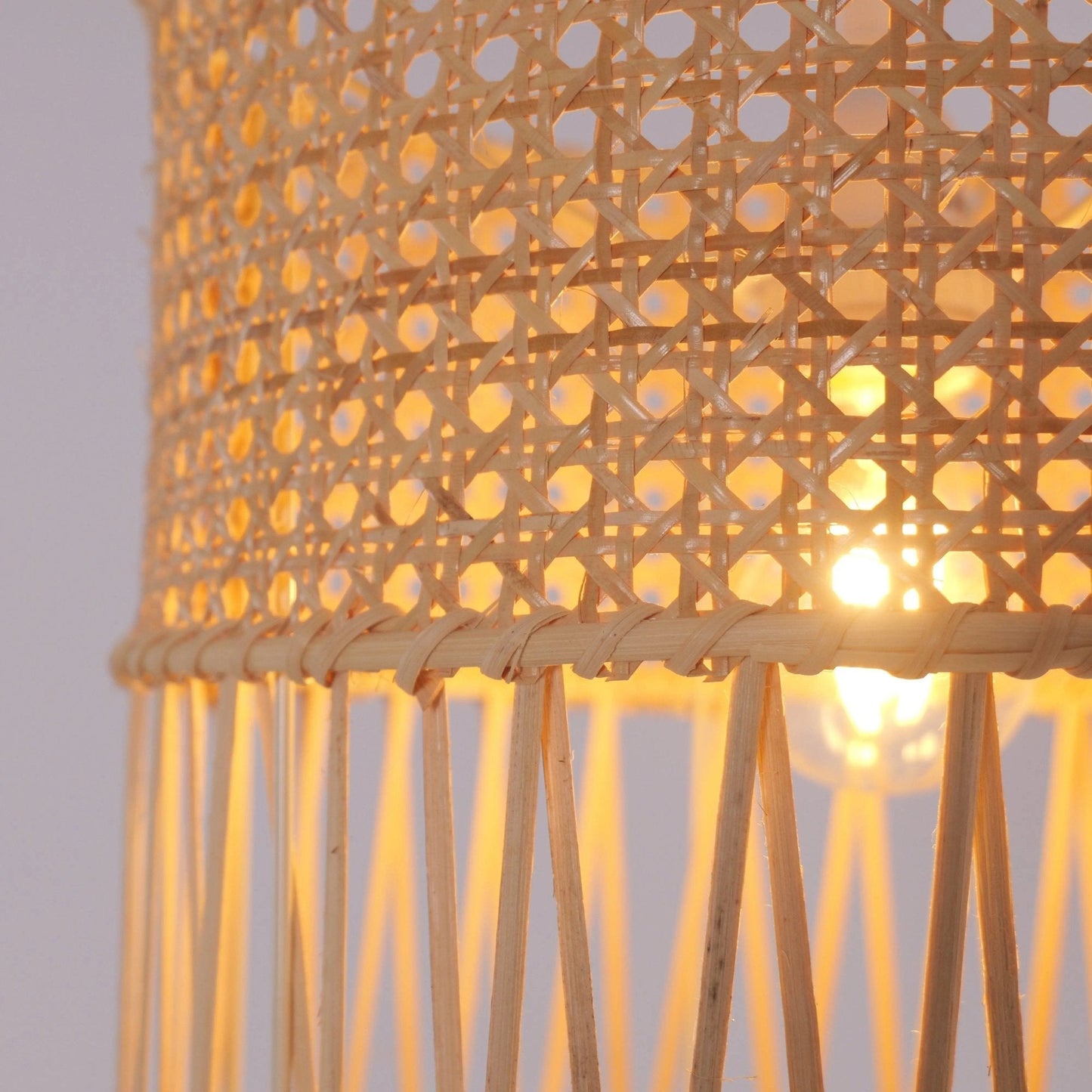 Lightsin Wabi - Sabi Style Hand - woven Rattan Pendant Light - House Comfort