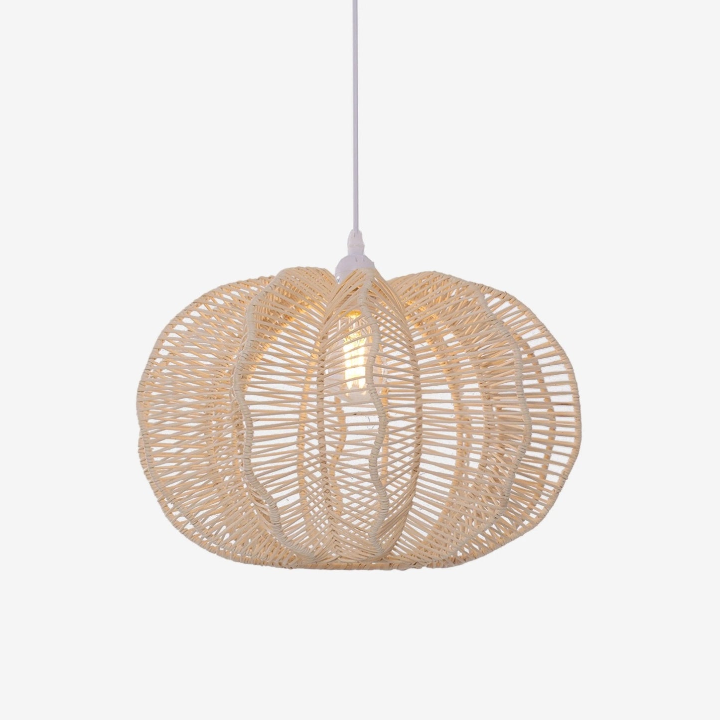 Lightsin Woven Rattan Ceiling Light for a Serene Ambiance - House Comfort