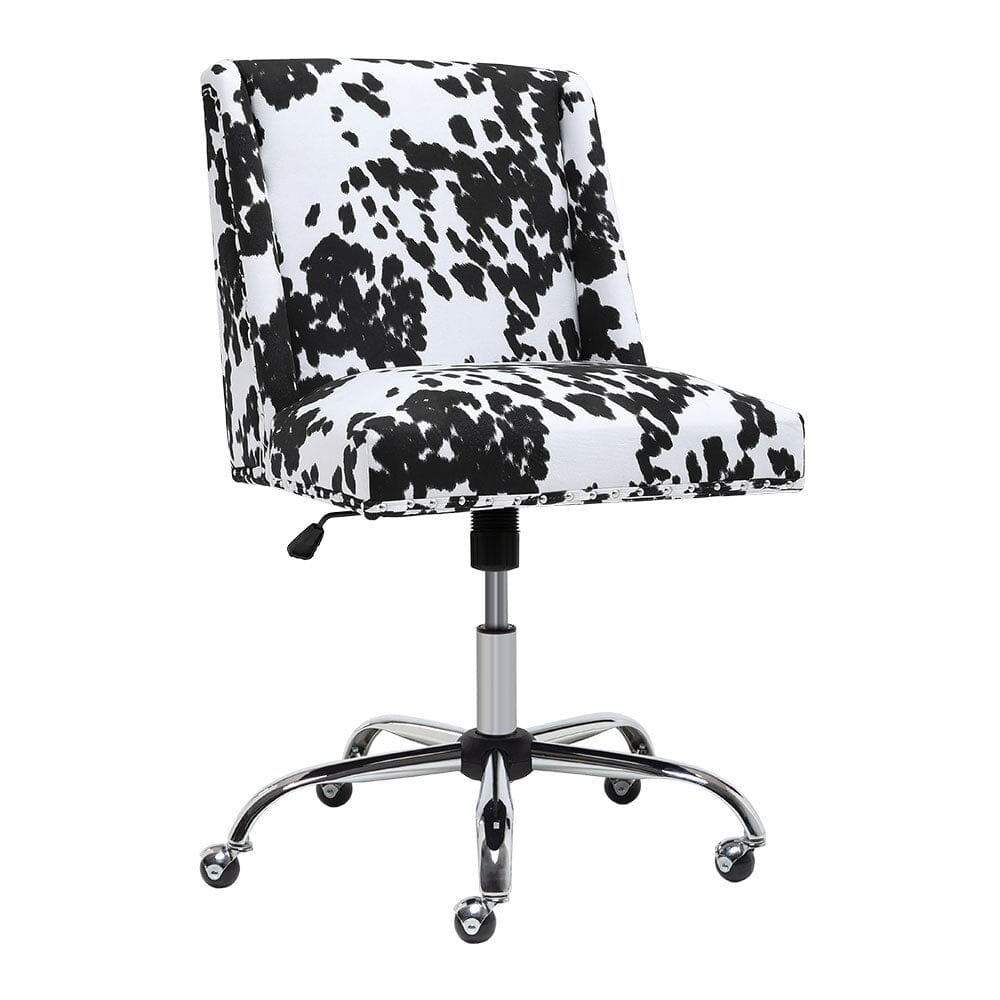 Milk Cow Print Swivel Office Chair - House Comfort