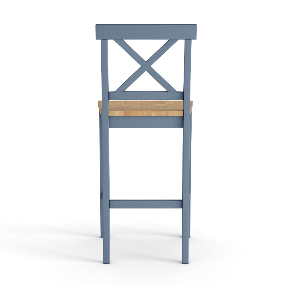 Solid Wood Pine Dining Set with 2 X Shaped Chairs Grey - House Comfort