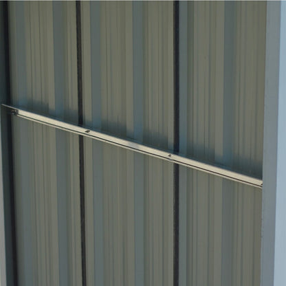 10.9 ft W Metal Garden Storage Shed for Firewood Tools Green/Black - House Comfort