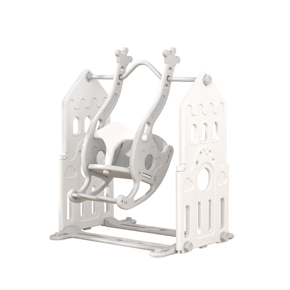 110cm H Grey Floor Standing Toddler Swing for Kids - House Comfort