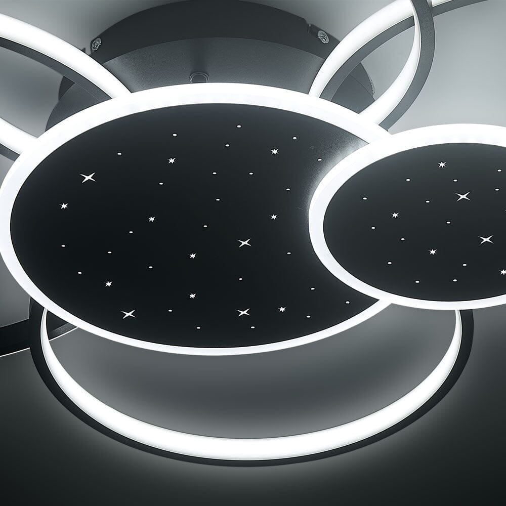 115W Modern 5 Rings LED Ceiling Light White Light - House Comfort