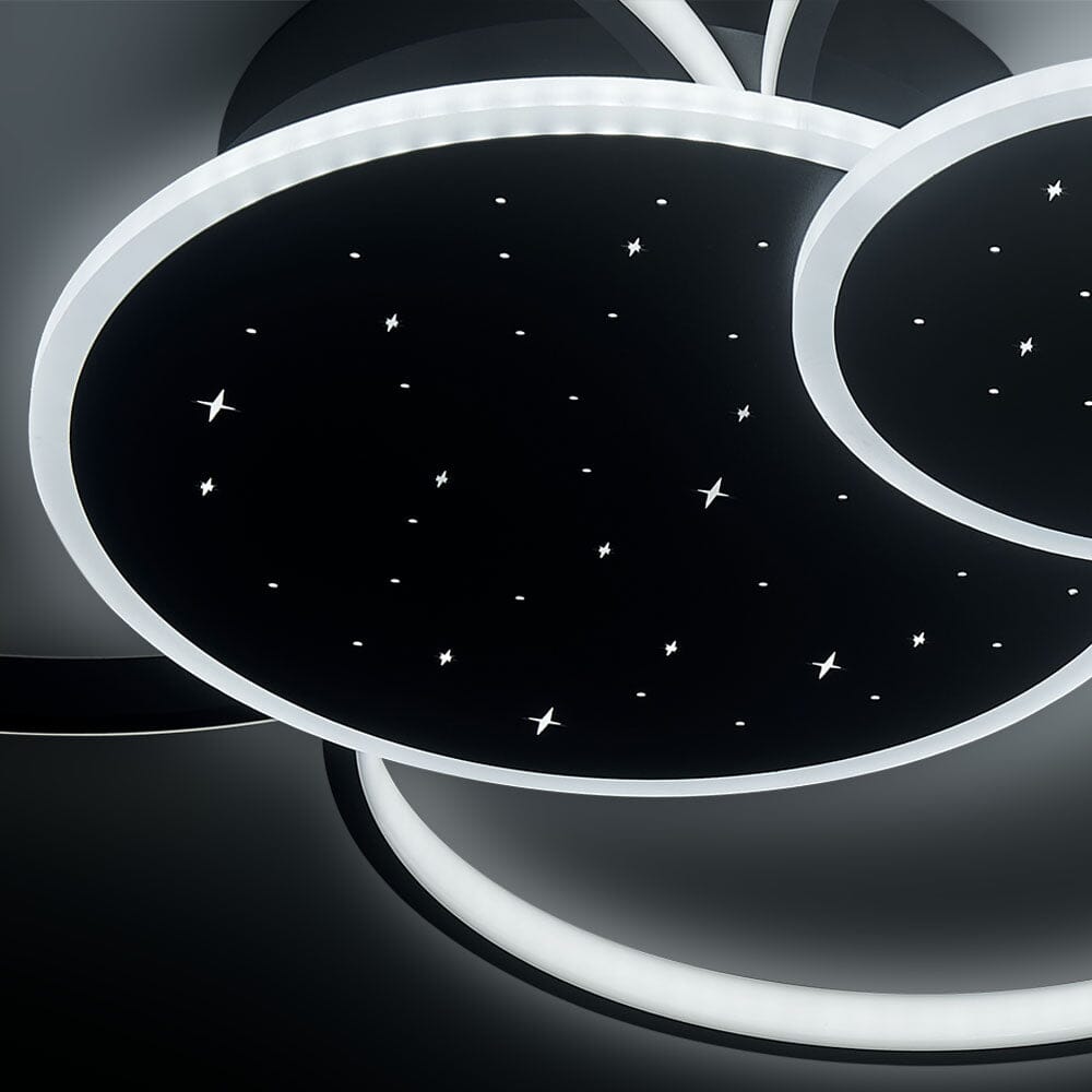 115W Modern 5 Rings LED Ceiling Light White Light - House Comfort