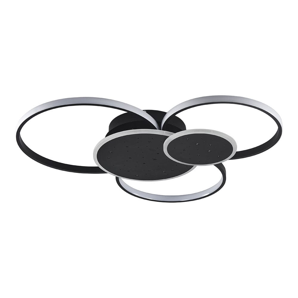 115W Modern 5 Rings LED Ceiling Light White Light - House Comfort