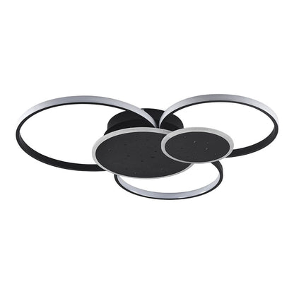 115W Modern 5 Rings LED Ceiling Light White Light - House Comfort