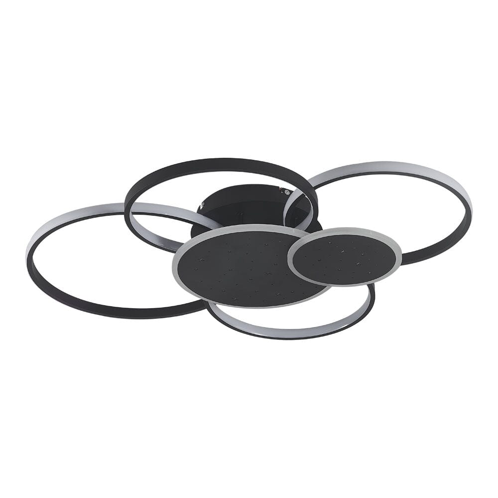 115W Modern 5 Rings LED Ceiling Light White Light - House Comfort