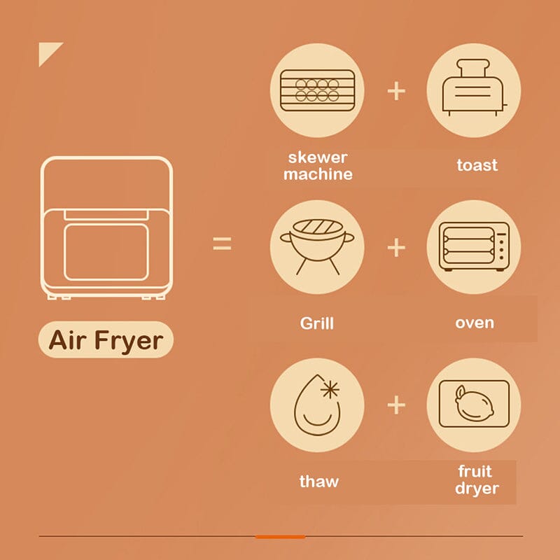 11L Large Kitchen Air Fryer with Visible Front Window - House Comfort