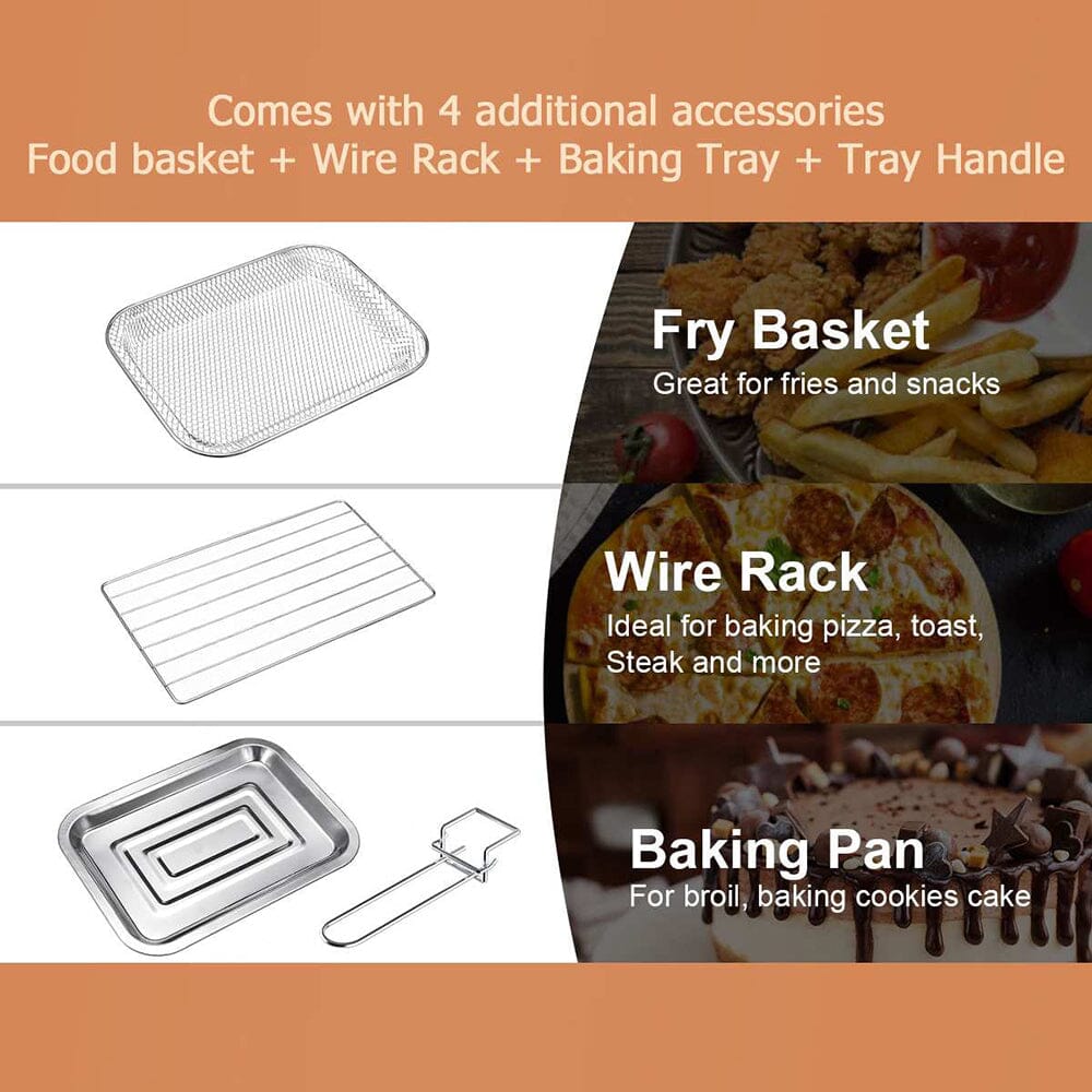 11L Large Kitchen Air Fryer with Visible Front Window - House Comfort