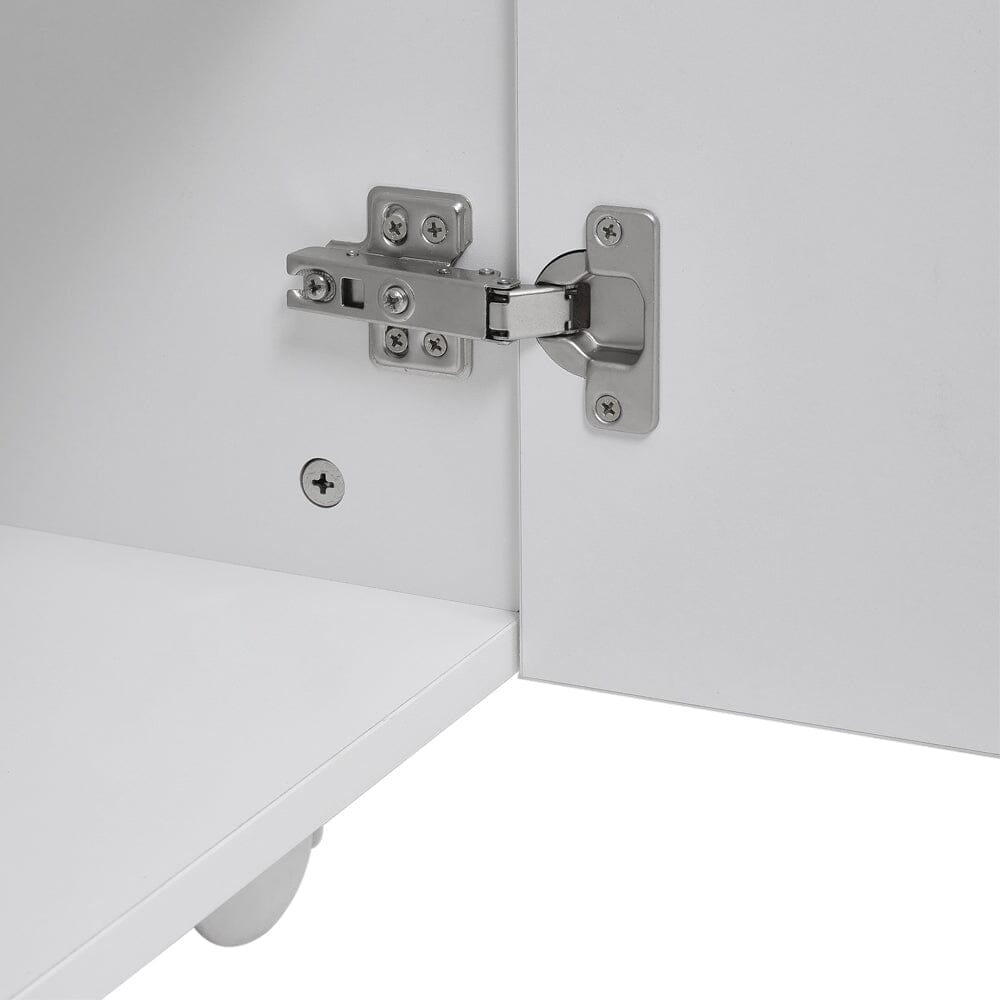 120cm White Manicure Table Salon Station with Storage - House Comfort