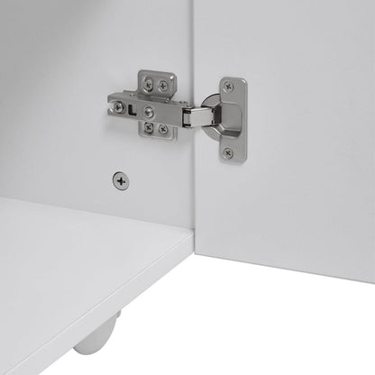 120cm White Manicure Table Salon Station with Storage - House Comfort