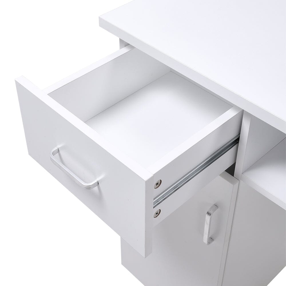 120cm Wide Wheeled Manicure Table with Electric Dust Extractor - House Comfort