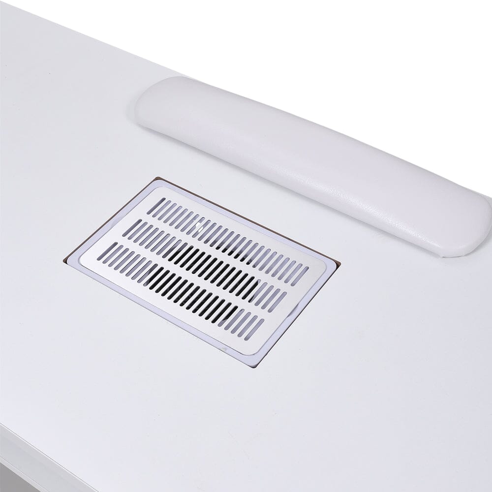 120cm Wide Wheeled Manicure Table with Electric Dust Extractor - House Comfort