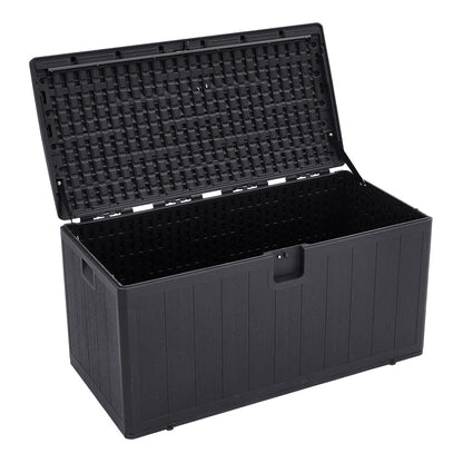 127cm W Rattan Garden Storage Outdoor Deck Box - House Comfort