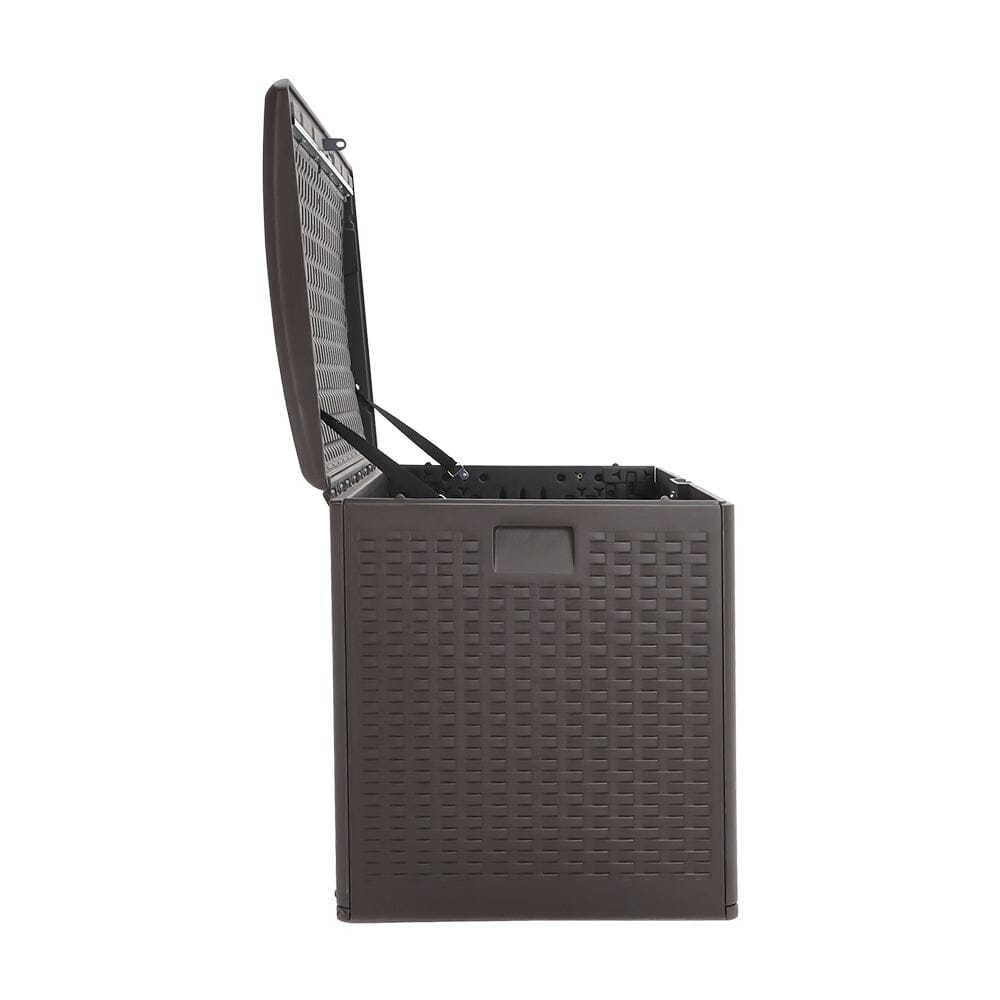 127cm W Rattan Garden Storage Outdoor Deck Box - House Comfort
