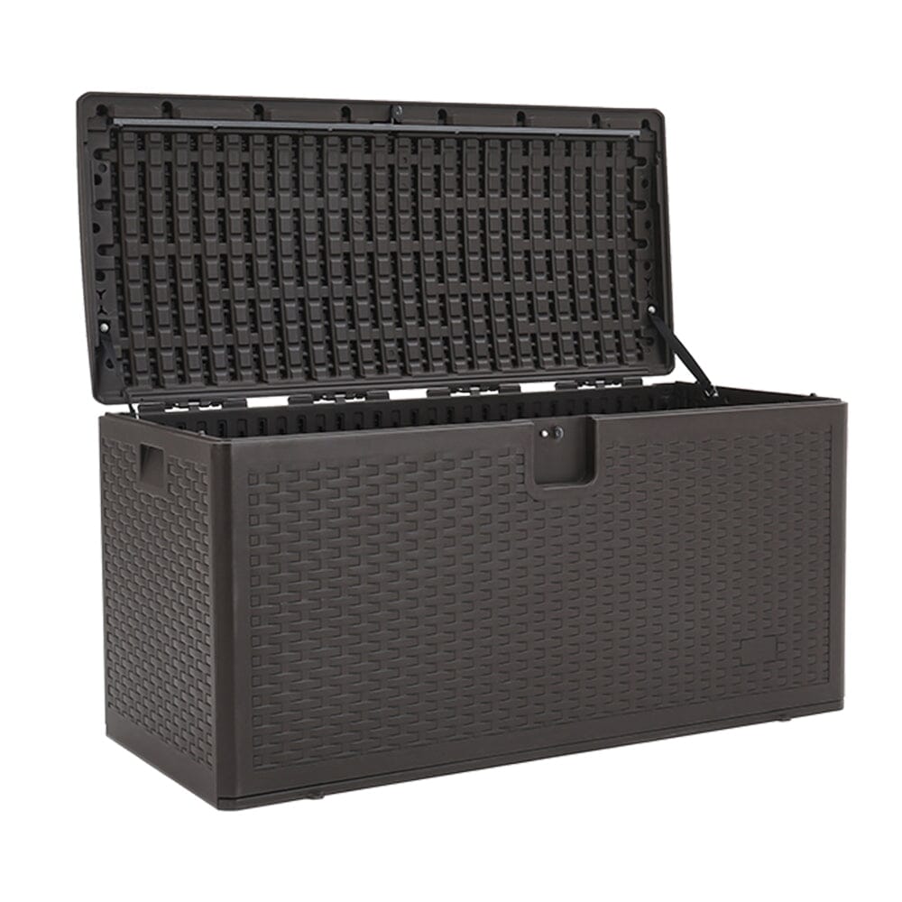 127cm W Rattan Garden Storage Outdoor Deck Box - House Comfort