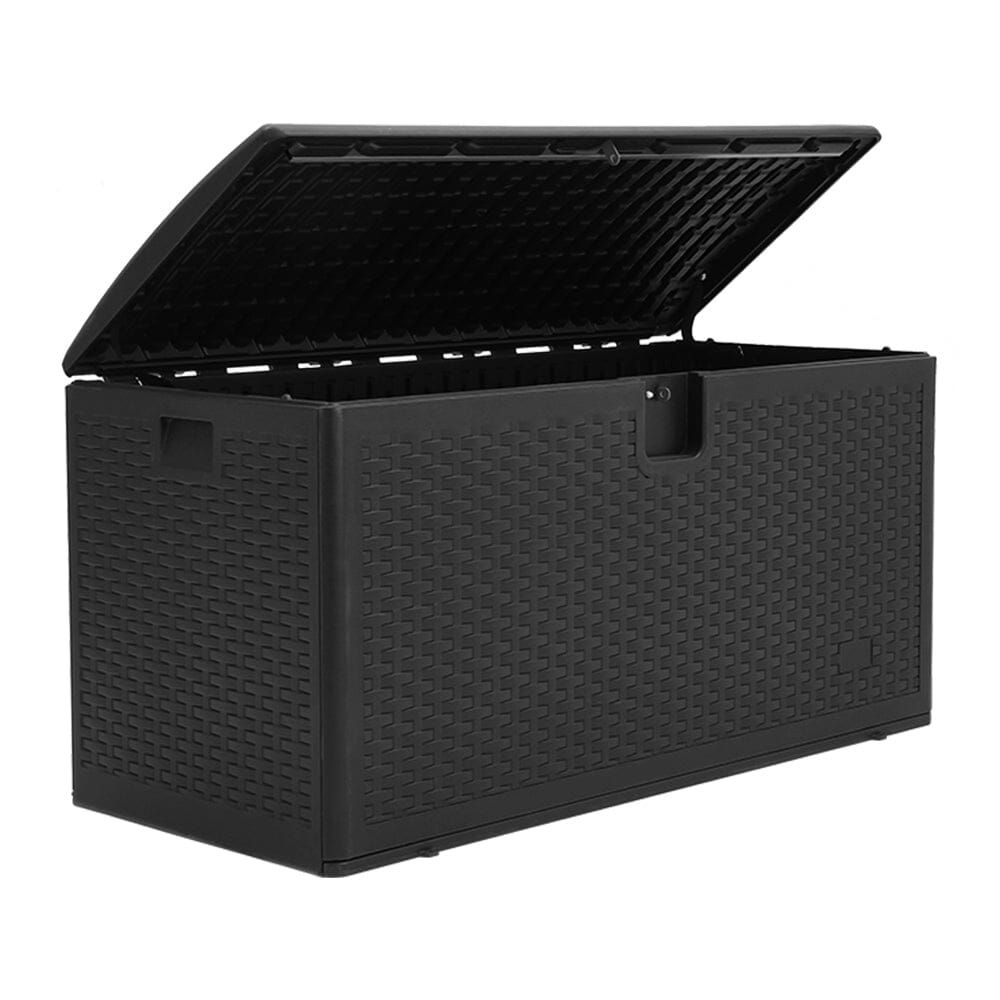 127cm W Rattan Garden Storage Outdoor Deck Box - House Comfort