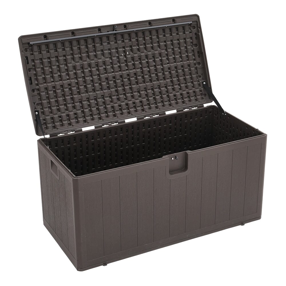 127cm W Rattan Garden Storage Outdoor Deck Box - House Comfort