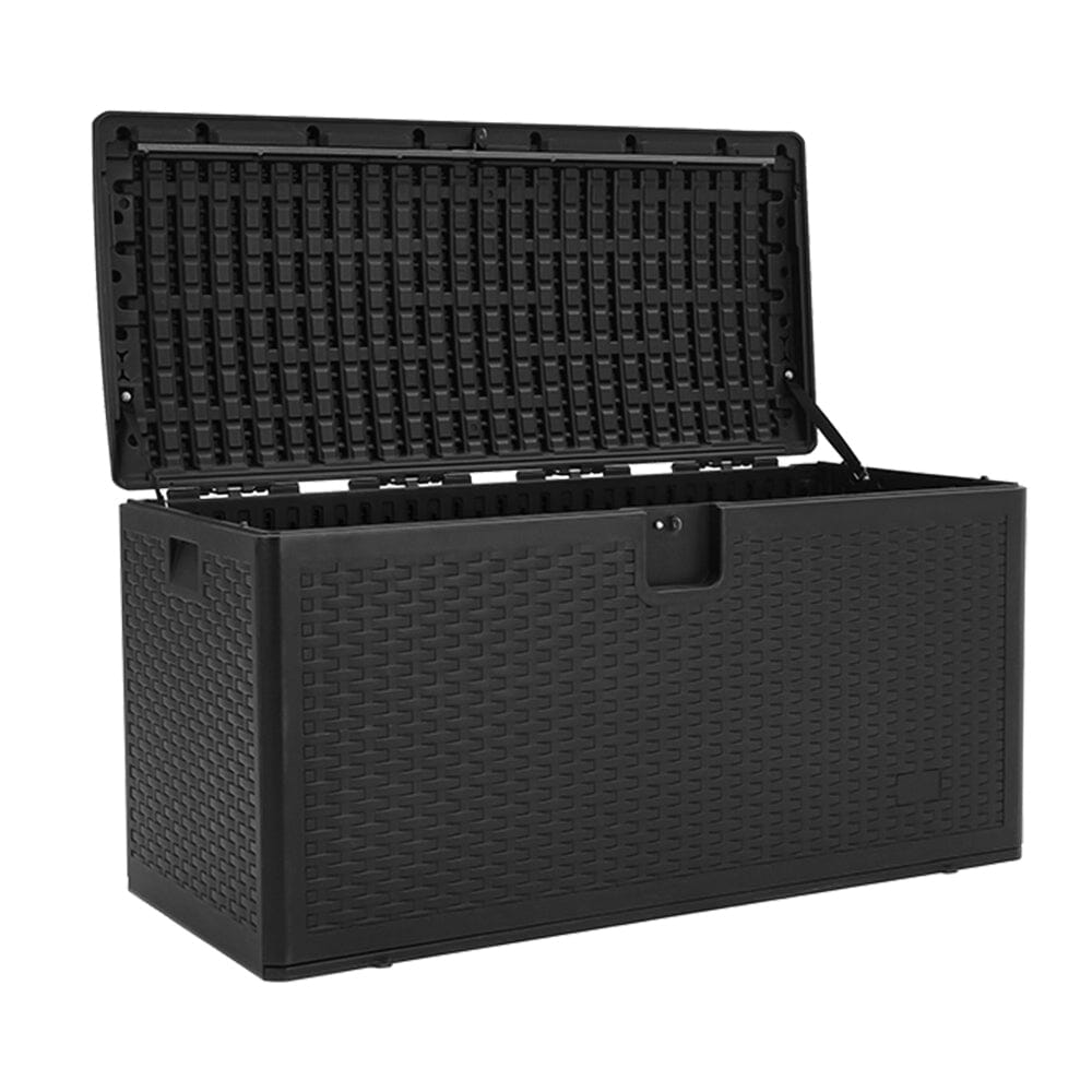 127cm W Rattan Garden Storage Outdoor Deck Box - House Comfort