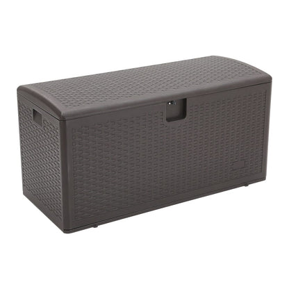 127cm W Rattan Garden Storage Outdoor Deck Box - House Comfort