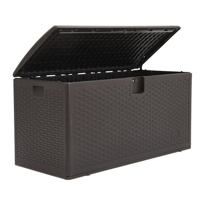 127cm W Rattan Garden Storage Outdoor Deck Box - House Comfort
