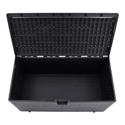 127cm W Rattan Garden Storage Outdoor Deck Box - House Comfort