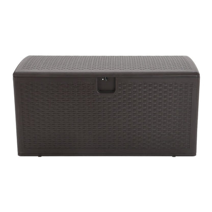 127cm W Rattan Garden Storage Outdoor Deck Box - House Comfort