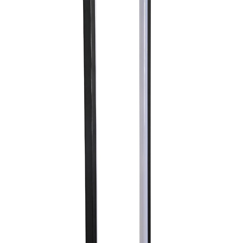 129cm Height Metal LED Floor Lamp Tube Lamp with Black Base - House Comfort