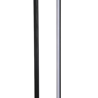 129cm Height Metal LED Floor Lamp Tube Lamp with Black Base - House Comfort