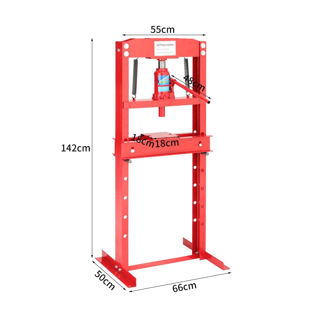 12Ton/20Ton Workshop Press Floor Standing Hydraulic H - Frame - House Comfort