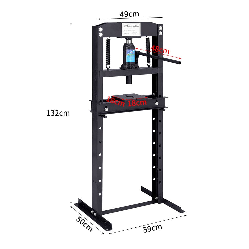 12Ton/20Ton Workshop Press Floor Standing Hydraulic H - Frame - House Comfort