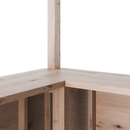 140cm Wide Solid Wood Garden Bar With Pine Countertop - House Comfort