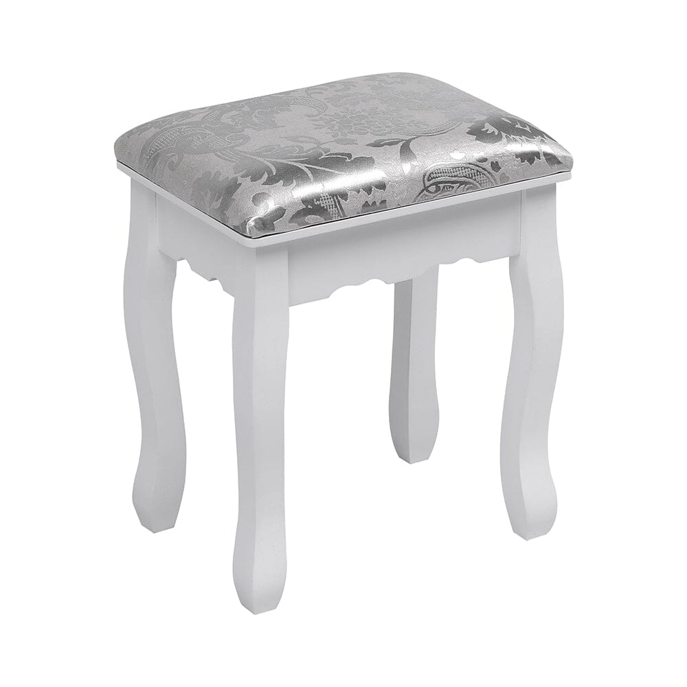 141.5cm H Lighted Makeup Vanity Desk with Mirror and Stool - House Comfort