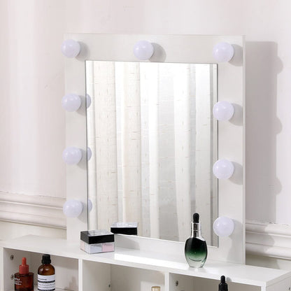 145cm H Makeup Dressing Table with Lighted Mirror - House Comfort