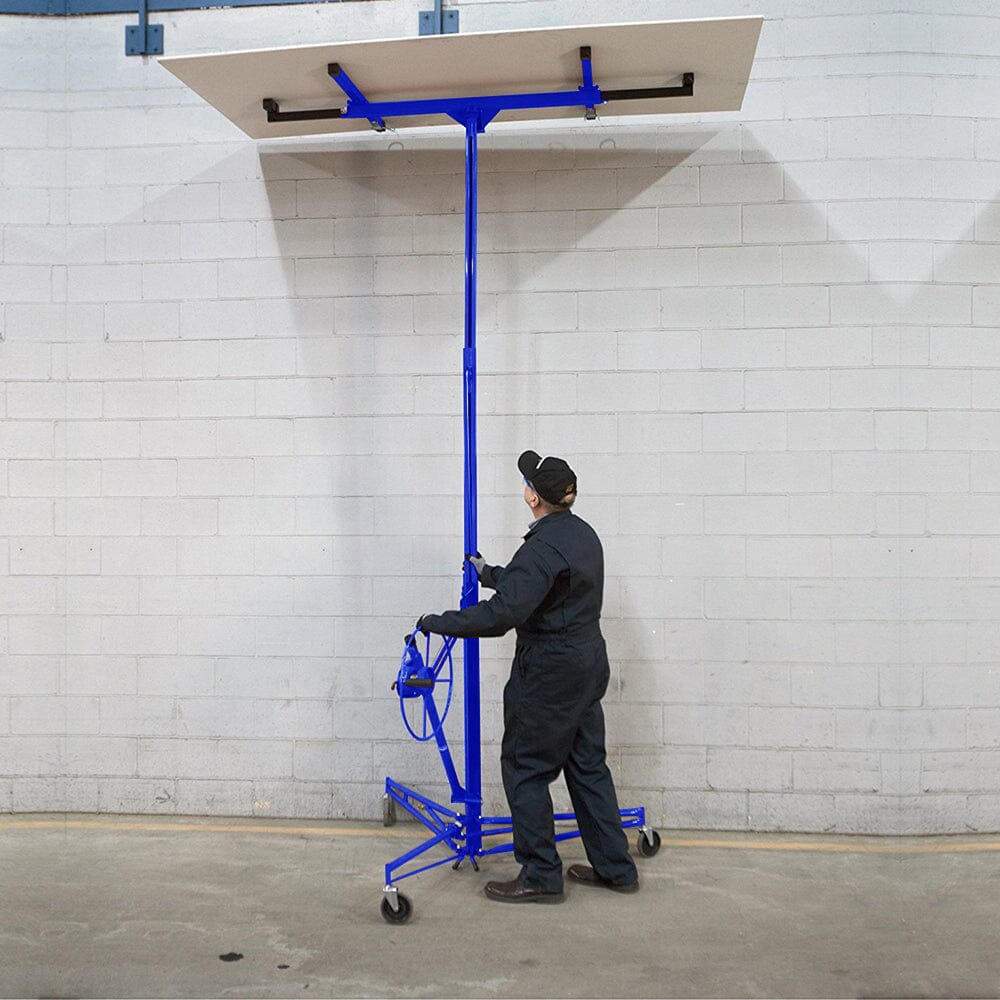 16 Ft Drywall Lifter Panel Hoist Rolling Caster Construction With Lockable Wheels - House Comfort